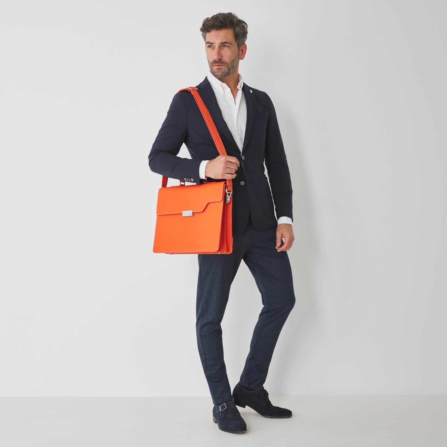 The Classic Briefcase - Orange