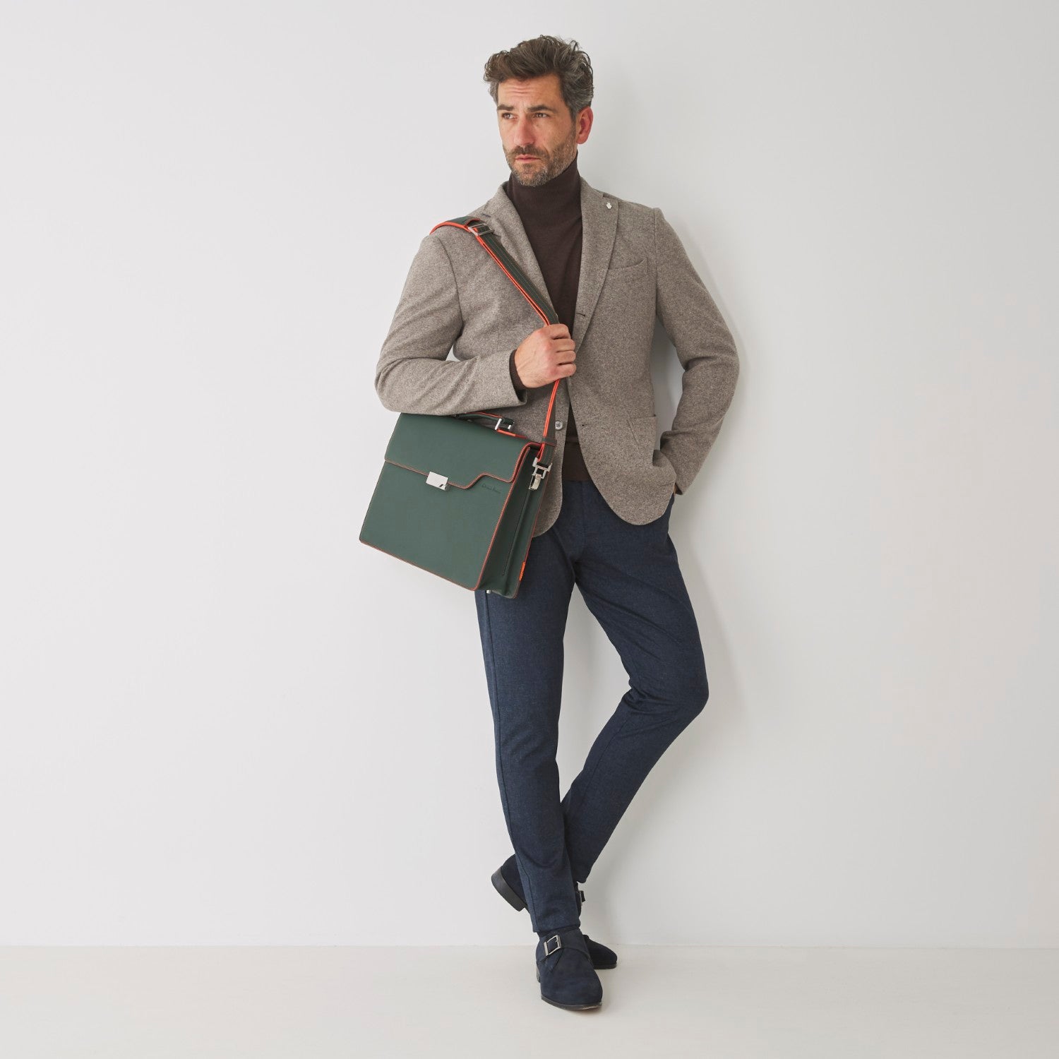 The Classic Briefcase - Green