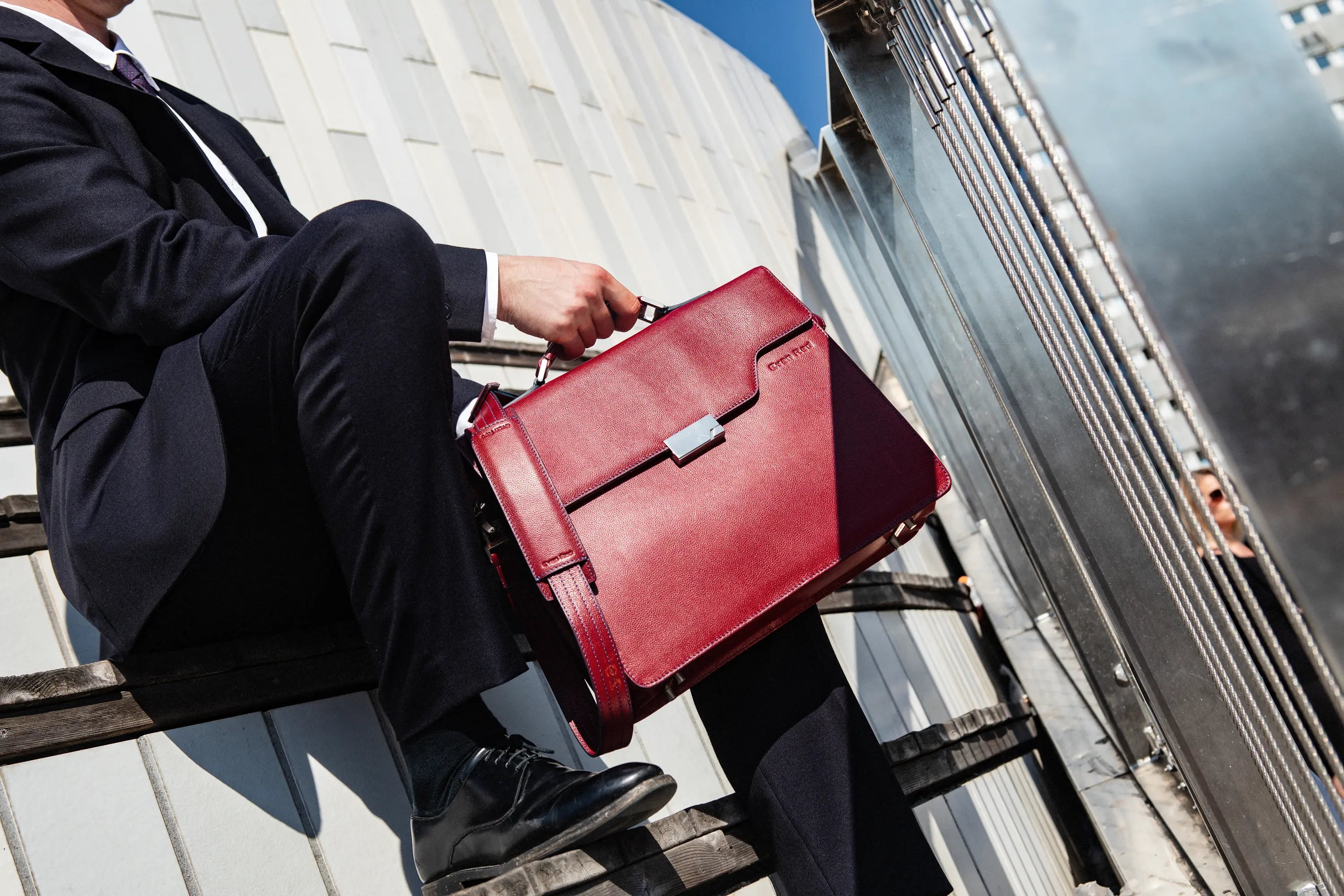 A bag designed for business, with pleasure. Evan Red