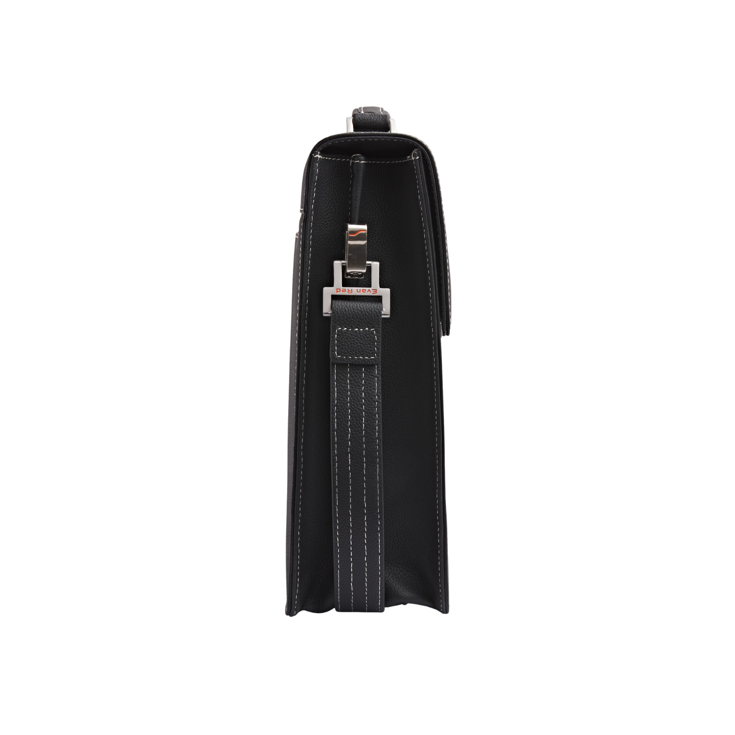 The Classic Briefcase - Black Evan Red